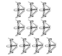 Concealed Junction Box Repair Device,10 Pieces Outlet Box Repairer Clips | 86/118 Type Fixer Maintenance For Construction Mechanics Projects Electricians