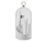 Concealed Toothbrush Holder - 360° Rotating Bathroom Organizer, Rotating Sliding Opening Dustproof Brushes Container | Liding Opening R0tating Dustproof Brushes Container For Dressing Table