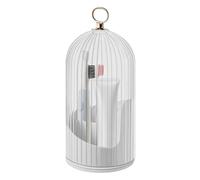 Concealed Toothbrush Holder, Dustproof Lipstick Storage Box, 9.65x3.94n Rotating 3Slot Bathroom, Toothbrush Holders, Vanity Makeup Brushes for Sliding Lid