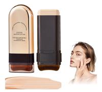 Concealer Foundation Stick, 2-in-1 Long Lasting Foundation Cream with Brush, Full Coverage Concealer for Makeup for Dark Circles and Blemishes