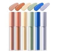 Concealer Full Coverage, Liquid Contour Stick, 6 x Natural Look Creamy Blendable Formula Long-Lasting Highlighter Skin Correttore per viso Mature Discolorazione