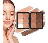 Concealer Palette,12 Colors Makeup Cream Blush Palette,Concealer Foundation Palette,Long-Wearing Full Coverage Makeup for All Skin Types (1#, 12cm)