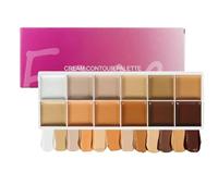 Concealer Palette, Cream Contour Palette, Full Coverage Formula and Blindable Texture, Makeup Kit for Women, Mature Skin, Prom, Gathering, Wedding, Travel, Bridal Events Use