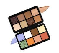 Concealer Palette Makeup, Face Cosmetics Pallet, Waterproof Makeup Palette, 16-Color Waterproof Lift Sculpt Cream Contour Concealing Highlighting Contouring Makeup Palette for Women