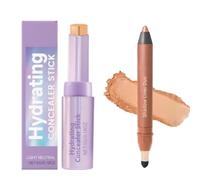Concealer Stick & Shadow Liner Makeup Combo, Hydrating Concealer Stick, 2-in-1 Eyeliner & Eyeshadow, Waterproof, Natural Coverage & Instant Glow for Daily & Night Looks (Style A)