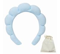 Concediti un tocco personale con la nostra fascia per capelli da spa, antiscivolo, perfetta per lavare il viso, rimozione del trucco, fascia con bolle per ragazze dolci (rosa)