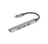 Hub Gembird 4 porte 5 Gbit/s USB 3.2 Gen1 UHB-CM-U3P1U2P3-03 Cavo Type-C Integrato