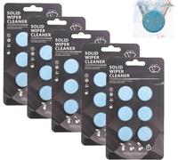 Concentrated Washer Fluid,Car Windshield Washer Fluid Concentrate Tablets,Solid Wiper Cleaner Tablet Concentrated for Car and Window Glass Cleaning (5 pcs)