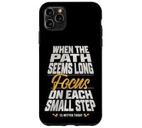 Concentrati su ogni progetto di motivazione in palestra a piccoli passi Custodia per iPhone 11 Pro Max
