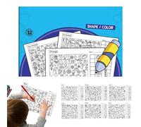 Concentration Focused Coloring Book For Children, Color Finding Game Quiet Colorïng Book For Early Learning, Parent Child Interaction Cognitive Development