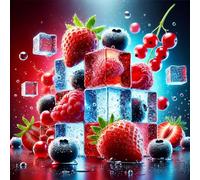 Concentrato al gusto di ghiaccio alla frutta di bosco, vegano, Sasami - 10 ml