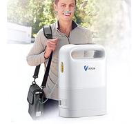 Concentratore di ossigeno portatile da viaggio, 1-5 l, doppia modalità 93%, con funzione temporale e set completo di accessori