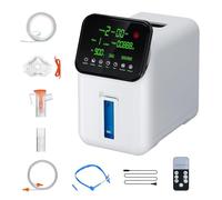 Concentratore di ossigeno, regolabile da 1 a 7 litri/minuto, concentratore di ossigeno portatile (30% ± 90%), intelligente con telecomando, per ufficio, controllo intelligente