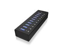 ICY IB-AC6110 - USB 3.0 10-Port Hub, Aluminium