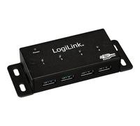Concentratore USB - LogiLink - Hub 4 Porte - USB 3.0 - Nero - Computer Desktop