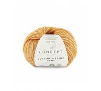 Concept 25 g Cotton - Merino fine - Colore: 82 - arancione chiaro - Un filato voluminoso in cotone biologico e la migliore lana merino combinato con una delicata struttura della catena.