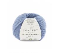 Concept 25 g Cotton - Merino fine - Colore: 94 - azzurro - Un filato voluminoso in cotone biologico e la migliore lana merino combinato con una delicata struttura della catena.