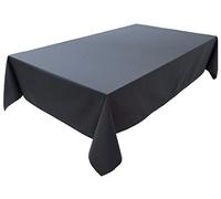 Concept Collection, tovaglia da tavola, 100% cotone, colore e dimensioni a scelta (tovaglia ovale 150 x 220 cm, antracite)