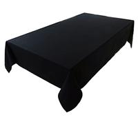 Concept Collection, tovaglia da tavola, 100% cotone, colori e misure a scelta, 120 x 160 cm, colore: nero