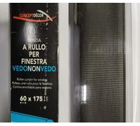 CONCEPT DECOR - TENDA A RULLO VEDO NON VEDO PIOMBO 60X175CM