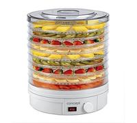 Concept Elettrodomestici SO1020 Essiccatore per Frutta, 9 Scomparti, 245 W, 46 Decibel, Plastic, Bianco