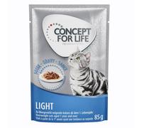 Concept for Life 48 x 85 g Alimento umido per gatti - Light in salsa