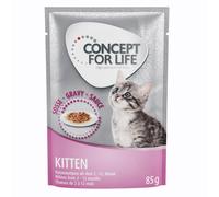 Set prova misto! 400 g + 12 x 85 g Concept for Life Kitten - 400 g + 12 x 85 g in salsa