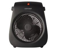 CONCEPT Hausgeräte VT7041 - Termoventilatore 1000-2000 W, in plastica, 47 dB, colore: Nero