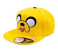 Concept One Adventure Time Baseball cap, Jake The Dog Men's Adjustable Snapback Hat with Flat Brim Cappellino, Giallo, Taglia Unica Uomo
