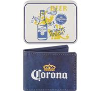 Concept One Corona - Portafoglio extra bifold, sottile con latta decorativa, per uomini e donne, multicolore, portafoglio doppio extra corona, portafoglio sottile con latta decorativa, per uomini e