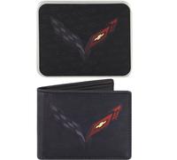 Concept One GM Chevrolet Wallet, Slim Bifold Wallet with Decorative Tin Case for Men and Women, Multicolor