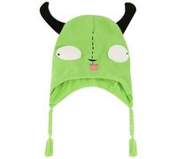Concept One Invader Zim Beanie Hat, Gir Cosplay Peruviano Inverno Knit cap con Orecchie Berretto, Nappe Verdi, Taglia Unica Unisex-Adulto