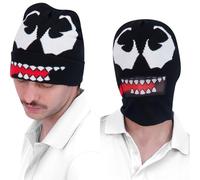 Concept One Venom Intarsia Roll Down Cuff Beanie Hat Mtze, Nero, Taglia Unica Unisex-Adulto