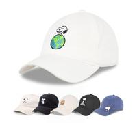 Concept One Peanuts Snoopy Dad Hat, Baseball cap with Curved Brim Cappellino, Bianco, Taglia Unica Unisex-Adulto