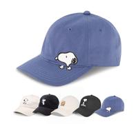Concept One Peanuts Snoopy Dad Hat, Berretto da Baseball Regolabile per Adulti con Tesa Curva, Blu, Taglia Unica