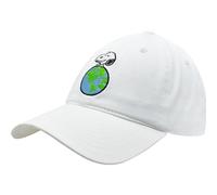 Concept One Peanuts Snoopy Dad Hat, è Bello Essere Berretto da Baseball Verde con Orlo Curvo Cappellino, Bianco, Taglia Unica Unisex-Adulto