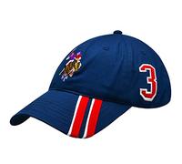 U.S. Polo Assn. Concept One Dad Hat, Embroidered Horse Logo Adjustable Baseball cap with Diagonal Accent Stripes Cappellino, Marina Militare, Taglia Unica Unisex-Adulto