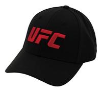 Concept One UFC Baseball Hat, 6 Panel Flex Fit Active Sport cap with Curved Brim Cappellino, Nero, Taglia Unica Unisex-Adulto
