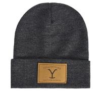 Yellowstone Dutton Ranch Beanie Hat, Berretto invernale in maglia con polsino, grigio, taglia unica, Grigio, Taglia unica