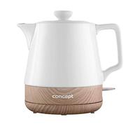 CONCEPT RK0060 - Bollitore in ceramica, 1 l, colore: bianco