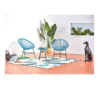 Concept-usine Acapulco: Set 2 sedie Uovo + Tavolino Blu