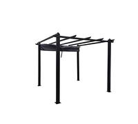 Concept USINE - Gazebo autoportante Regia, 3 x 3 m, struttura in alluminio e tela in poliestere, colore: Grigio