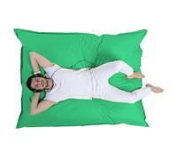 CONCEPT USINE | Pouf da esterno XXL rettangolare Moku verde 180 x 140 cm | Comfort soffice con schiuma riciclata | tessuto resistente all'acqua | ideale giardino, terrazza, piscina, relax a due