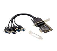 Conceptronic 4-PORT DB9 RS232 Serial Pcie Card EMRICK12B