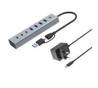 CONCEPTRONIC 7-PORT USB 3.0 HUB WITH POWER ADAPT HUBBIES20GP