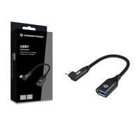 Conceptronic ABBY19B Ataptador OTG USB-C en Ángulo de 90º a USB 3.2 Gen 2 10Gbps
