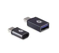 Conceptronic Adattatore OTG USB-C a USB 3.0 + Micro USB DONN04G 2 pz