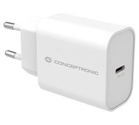 Conceptronic ALTHEA07W - Caricatore USB-C PD a 1 porta, 20 W, colore: Bianco