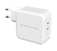 Conceptronic ALTHEA08W Interno AC 5 V 5 A Bianco ALTHEA 2-Port 100W GaN USB-C PD