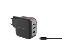 Conceptronic Caricatore ALTHEA17B 3 porte 67W GaN USB-C PD QC3.0 Nero